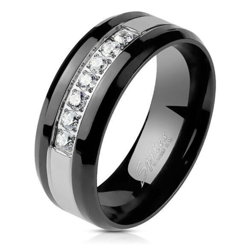 Unbranded Men's Black and Silver Jewellery